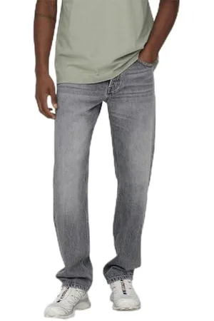 Only & Sons Herren ONSEDGE Straight MG 8202 TAI DNM NOOS Jeans, , 27W x 32L