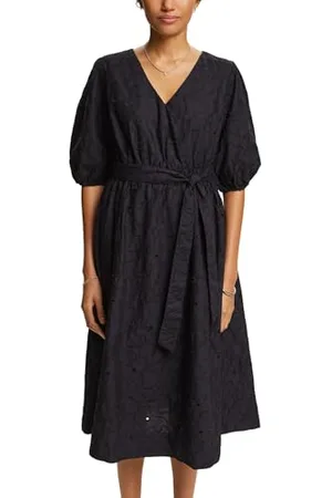 ESPRIT Damen 034ee1e353 Kleid, 001/Black, 38