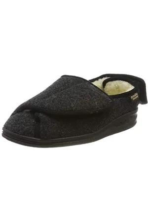 Manitu Home Damen Unisex Niedrige Hausschuhe, Schwarz (Schwarz 1), 40 EU