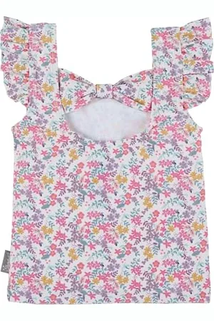 Sterntaler Kurzarm -Schwimmshirt Blümchen - UV Shirt Mädchen mit UV -Schutz 50+ für Badespaß - Rashguard Baby und Kinder aus Bademodenstoff mit Flügelärmeln - , 104