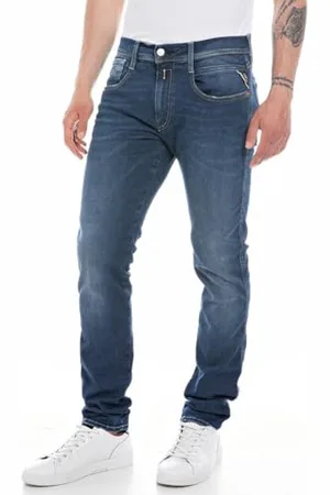 Replay Herren Jeans Hyperflex mit Stretch, Blau , 33W / 34L