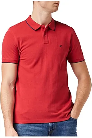 Wrangler Herren te rød Poloshirts, , L EU