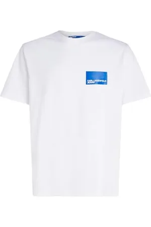 Karl Lagerfeld Regular FIT Kurzarm-Logo-T-Shirt, Weiss, XL