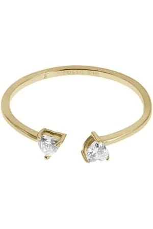 Fossil Damenring Sadie Tokens Of Affection Toi Et Moi Edelstahl goldfarben, JF04359710