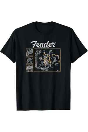 Fender Stratocaster Guitar Diagram T-Shirt