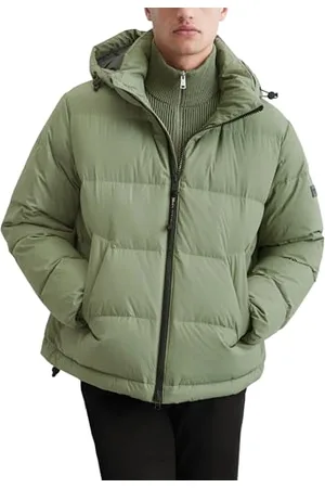 Marc O’ Polo Marc OߴPolo Herren Daunenjacke mit Kragen gefüttert, Grün (Victorian Mist), M
