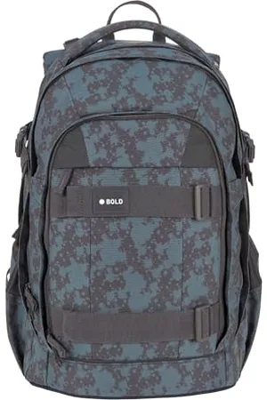 LÄSSIG BOLD Lässig Schulrucksack mit Reflektoren und höhenverstellbarem Rückenteil/School Backpack Bold Spots blue