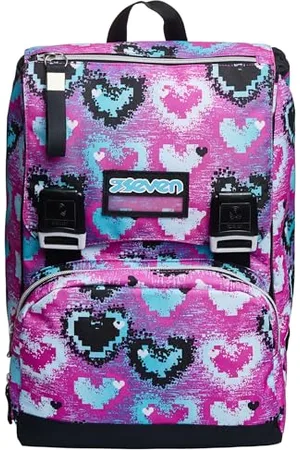 7 for all Mankind Rucksack, für Schule, Sport & Freizeit, Erweiterbarer Schulranzen, Geräumige Schultasche für Teenager, Mädchen und Jungen, Extra Platz, Doppelfach
