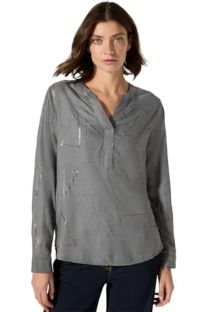 CECIL Damen B345185 TOS Melange Foilprint Blouse, , L EU