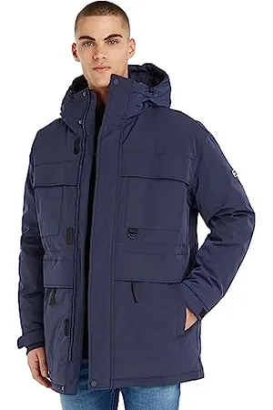 Tommy Hilfiger Herren Parka Tech Winter, (Twilight Navy), S