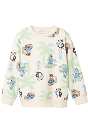 TOM TAILOR Jungen Kinder Sweatshirt mit Print , multicolor vacation friends, 92/98