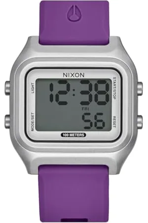 Nixon Unisex Digital Quarz Uhr mit Silikon Armband A1399-5232-00