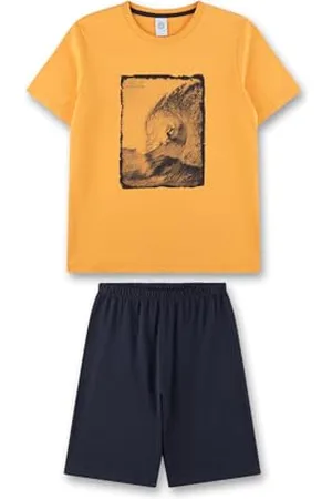Sanetta Jungen-Schlafanzug kurz | Hochwertiger und bequemer Schlafanzug aus Baumwolle für Jungen. Pyjamaset für Jungen 140