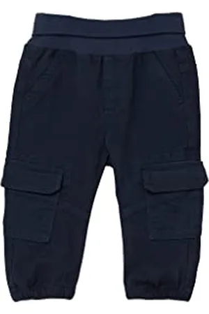 QS by s.Oliver Baby Boys 2128701 Jerseyhose mit Umschlagbund, Blue, 62