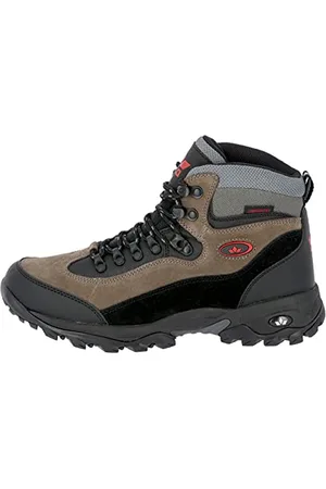 LICO Herren Milan Trekking- & Wanderstiefel, Schwarz Grau Rot, 38 EU