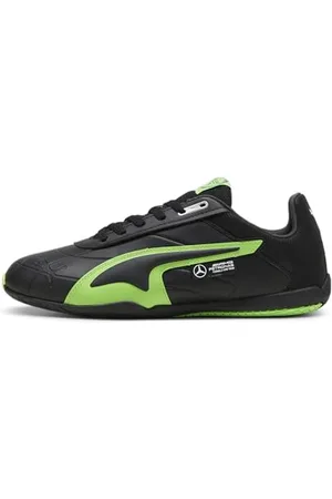 PUMA Unisex MAPF1 Tune Cat Sneaker, Black-Fizzy Green, 42 EU