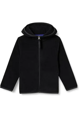Amazon Jungen Polar-Fleecejacke mit durchgehendem Reißverschluss und Kapuze, , 4 Jahre