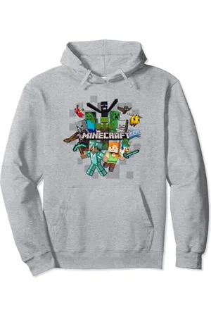 Minecraft Character Cluster Logo Pullover Hoodie