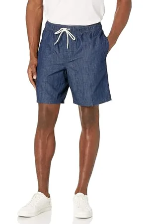Amazon Herren Walkshorts Schrittlänge 20 cm lockere Passform mit Kordelzug (in Übergröße erhältlich), , S