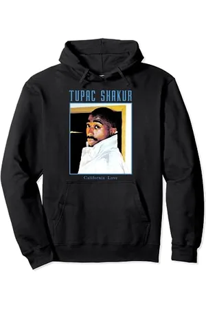 Tupac Shakur Offizielles Tupac 247 Seitenauge Pullover Hoodie