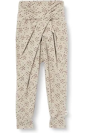 Müsli By Green Cotton Baby - Mädchen Love Bow Pants, Soft Green/Cabernet, 92 EU