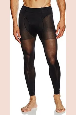Glamory Herren-Strapsstrümpfe Sport Männer Strapsstrümpfe Thermoman 100 DEN, , XXXX-Large (Herstellergröße: 4XL-(60-62))