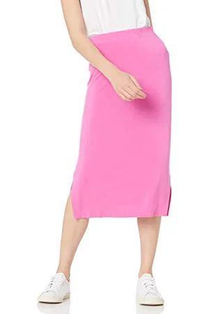 Amazon Damen Midirock aus Strick zum Hieinschlüpfen (erhältlich in Übergröße), , XL