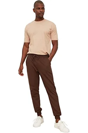 Trendyol Herren Männlich Regulärer Passen Gummi Saber Grundlegender Trainingsanzug Sweatpants Jogginghose, , M