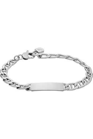 Fossil Unisex-Armband Drew gravierbare Schmuckplatte Edelstahl, JF04823040
