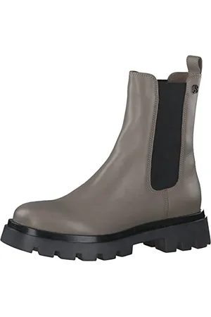 QS by s.Oliver Chelsea-Stiefel 5-5-25414-29 Beige Red Label