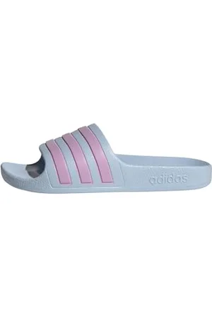 adidas Unisex Kinder Adilette Aqua Slides Kids RUTSCHEN, Glow Blue/Bliss Lilac/Glow Blue