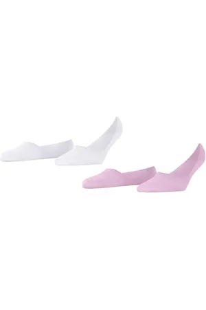 Burlington Damen Füßlinge Everyday Multipack W In Baumwolle unsichtbar einfarbig 2 Paar, , 41-42
