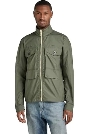 G-Star RAW Herren Long Pocket Track Overshirt, , XL