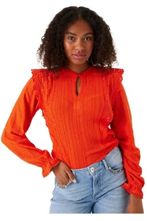 Garcia Damen Shirt Long Sleeve Bluse, , Large