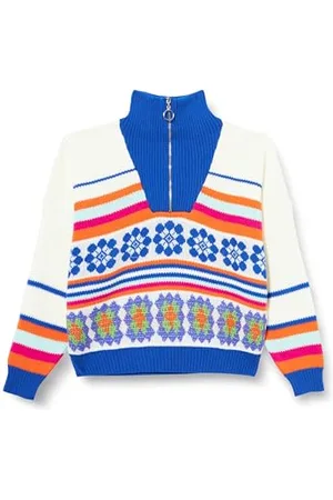 Trendyol Damen Blumen Lange Ärmel Regulär Sweater