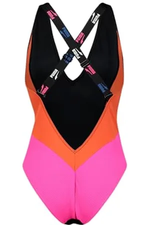 PUMA Damen One Piece Swimsuit, , L EU