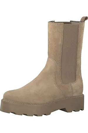 QS by s.Oliver Chelsea-Stiefel 5-5-25482-29 Beige Sustainable