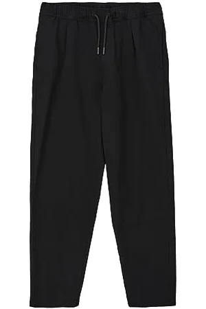 QS by s.Oliver Junior Jungen Hose mit Tunnelzug, Straight Leg Black 140