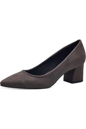 Marco Tozzi Damen Pumps Spitz mit Blockabsatz, Grau (Anthracite), 40 EU