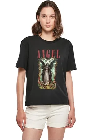 miss tee Damen Angel Tee M Black