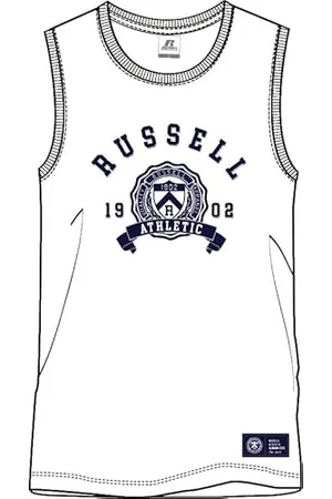 Russell Athletic A30511-UW-001 YALE2-SINGLET Vest Herren White Größe 3XL