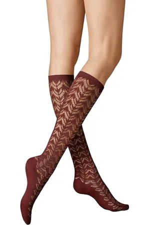 Kunert Damen Kniestrümpfe Ajour Fashion 35-38