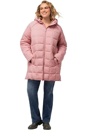 Ulla Popken Damen Hyprar Steppjacke: Spezialistin, nur wasserabweisend Jacken, , 42-44