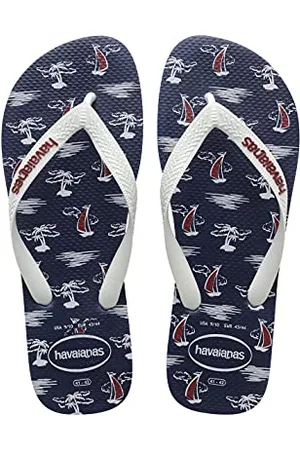 Havaianas – Top Nautical, bequeme, leichte und vielseitige Flip-Flops, Design im Marinestil, breite Riemen, Herren