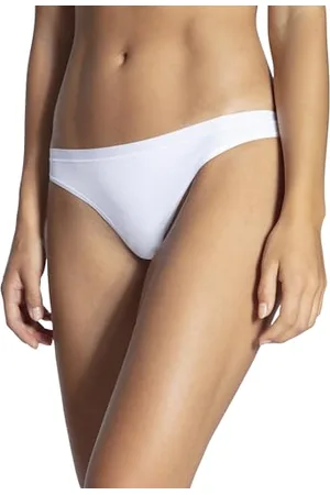 Calida Natural Comfort String Damen, niedrig geschnitten, natürlicher Glanz und glatter Griff