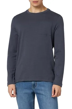 QS by s.Oliver Herren 2138668 Langarmshirt mit Flammgarnstruktur, , M