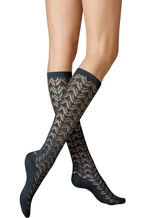Kunert Damen Kniestrümpfe Ajour Fashion 35-38