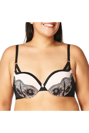 Maidenform Damen Underwire, Love The Lift Smoothing Lace Demi, Push-up Bra for Women BH, Undurchsichtige, , 80B
