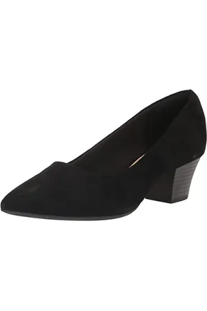 Clarks Teresa Step-Pump-Schuhe für Damen, Schwarzes Wildleder, 39.5 EU