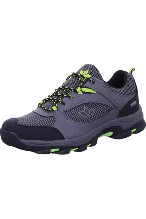 LICO Herren Melton Traillaufschuh, Grau/Schwarz/Lemon, 42 EU